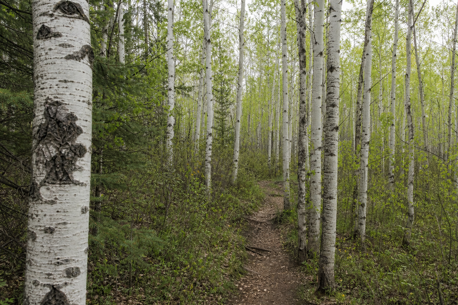 Quiet woodland path